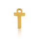 Stainless steel charm initial T Gold